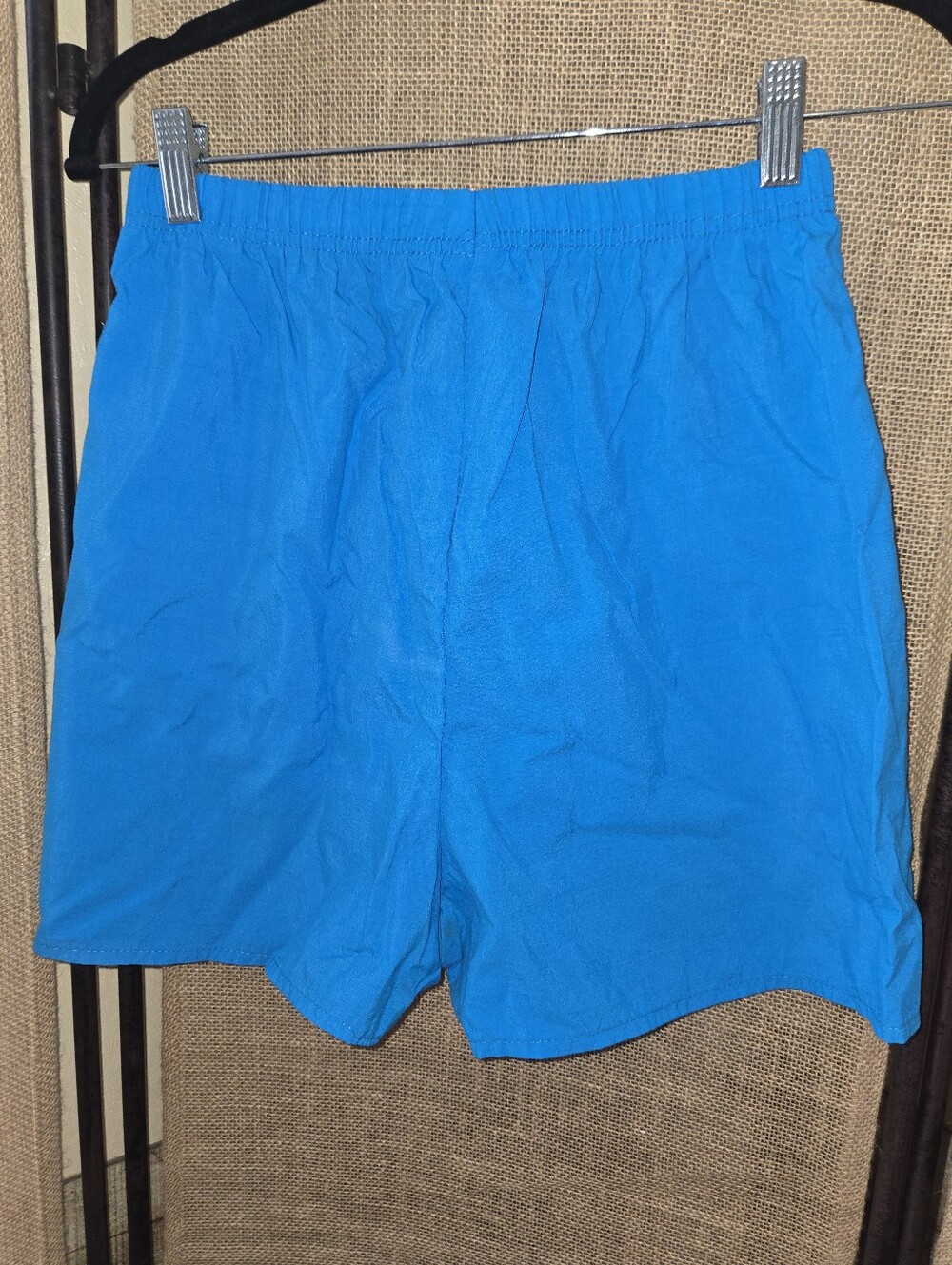 Vintage Unisex Coby Sport 80s 90s Y2K Blue Elastic-Waist Casual Shorts Medium